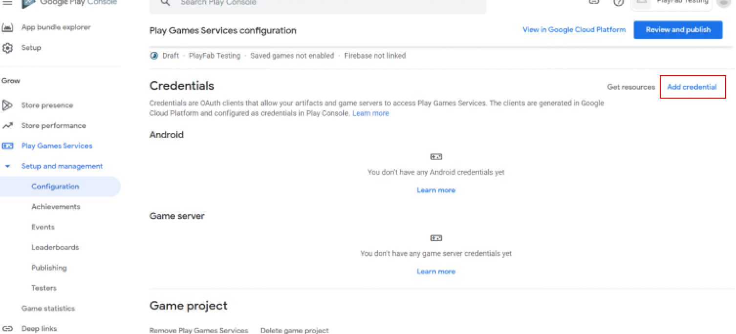 Unity Google Play Games Sign-in Integration with AGS Starter