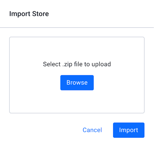 Import a Store