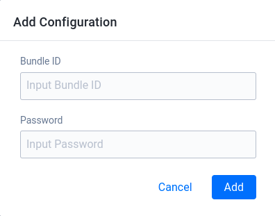 Add a New In-app Purchase Configuration